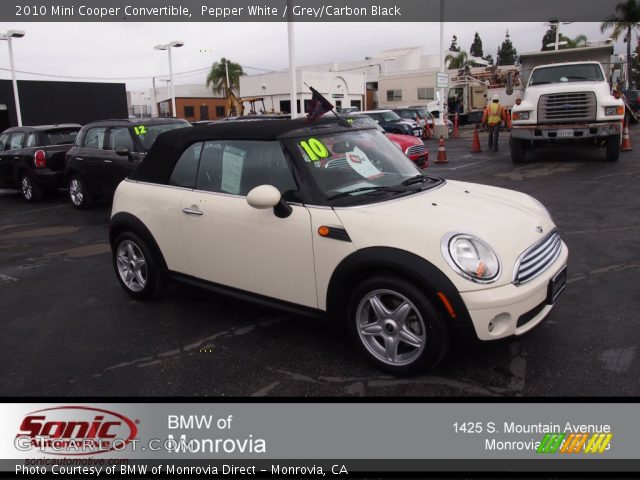 2010 Mini Cooper Convertible in Pepper White