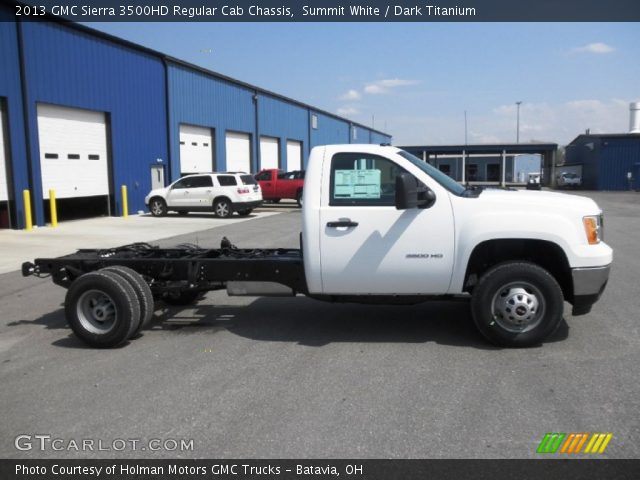 2013 GMC Sierra 3500HD Regular Cab Chassis in Summit White