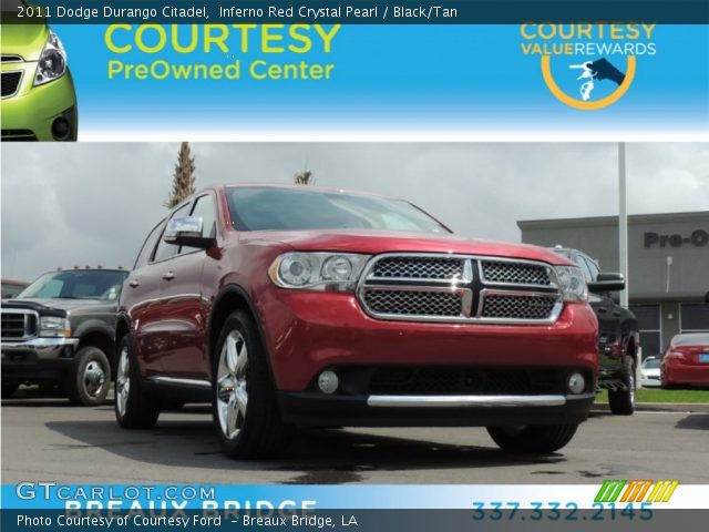 2011 Dodge Durango Citadel in Inferno Red Crystal Pearl
