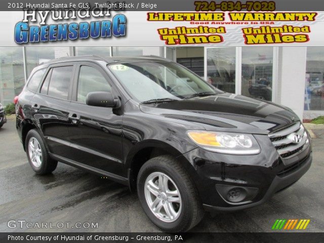 2012 Hyundai Santa Fe GLS in Twilight Black