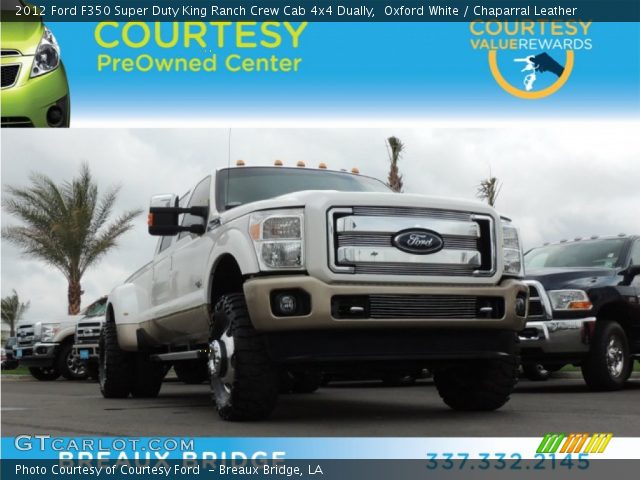 2012 Ford F350 Super Duty King Ranch Crew Cab 4x4 Dually in Oxford White