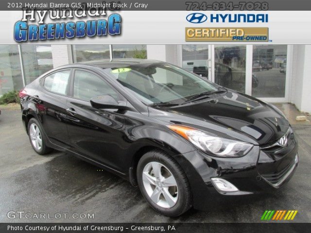 2012 Hyundai Elantra GLS in Midnight Black