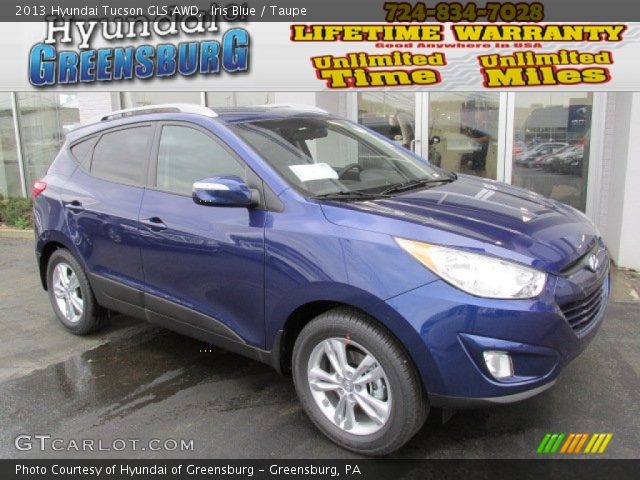 2013 Hyundai Tucson GLS AWD in Iris Blue