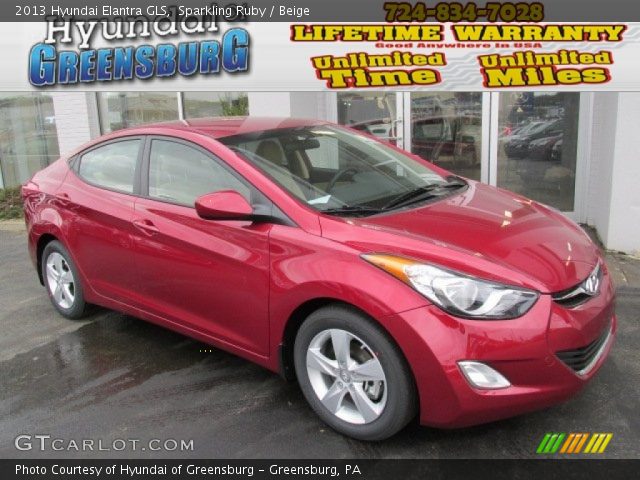 2013 Hyundai Elantra GLS in Sparkling Ruby