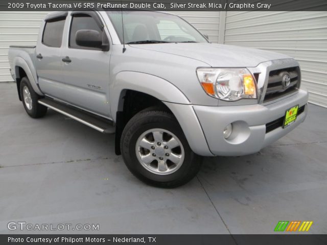 2009 Toyota Tacoma V6 SR5 PreRunner Double Cab in Silver Streak Mica