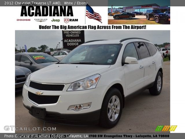2012 Chevrolet Traverse LT AWD in White