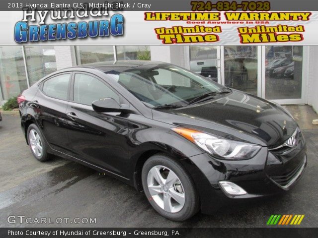 2013 Hyundai Elantra GLS in Midnight Black