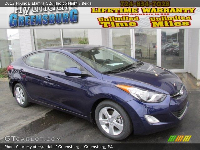 2013 Hyundai Elantra GLS in Indigo Night