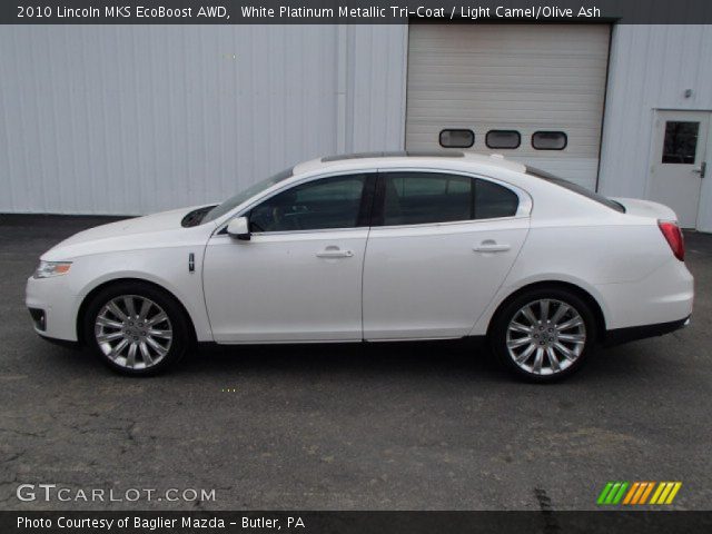 2010 Lincoln MKS EcoBoost AWD in White Platinum Metallic Tri-Coat