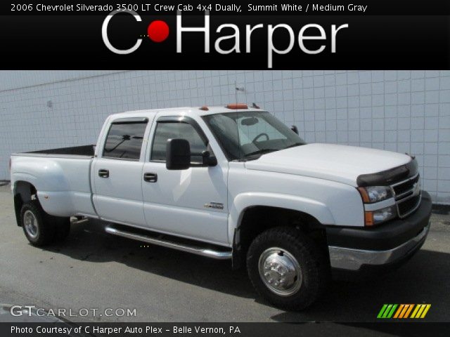 2006 Chevrolet Silverado 3500 LT Crew Cab 4x4 Dually in Summit White