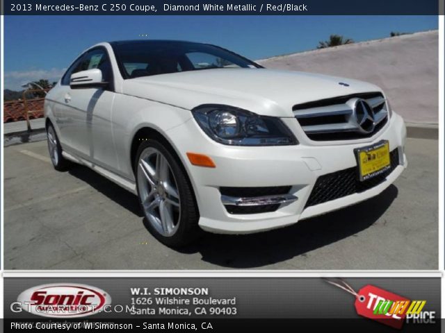 2013 Mercedes-Benz C 250 Coupe in Diamond White Metallic