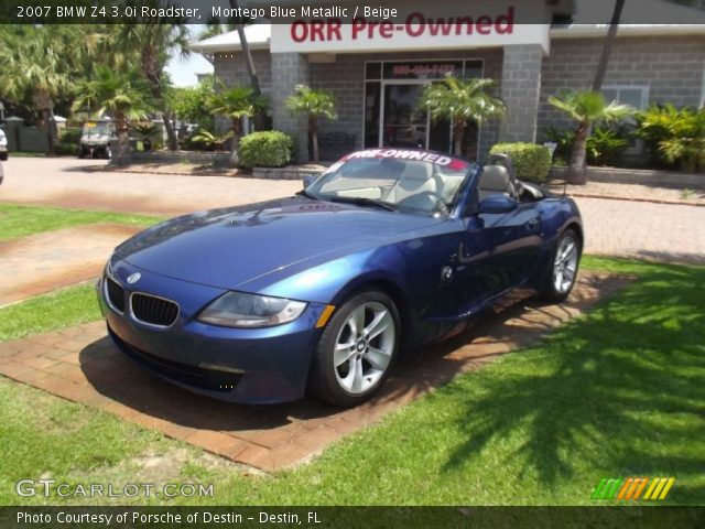 2007 BMW Z4 3.0i Roadster in Montego Blue Metallic