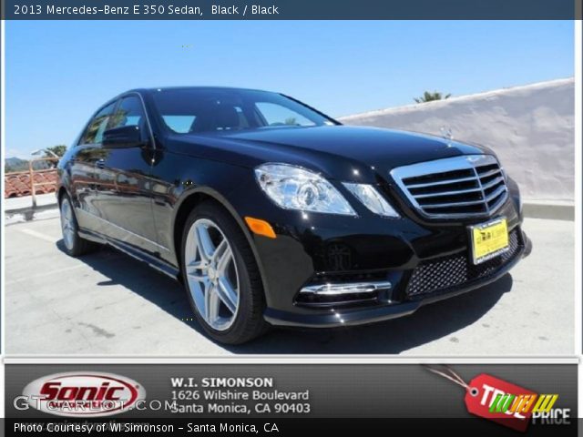 2013 Mercedes-Benz E 350 Sedan in Black