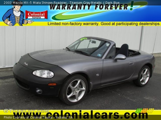 2003 Mazda MX-5 Miata Shinsen Roadster in Titanium Gray Metallic