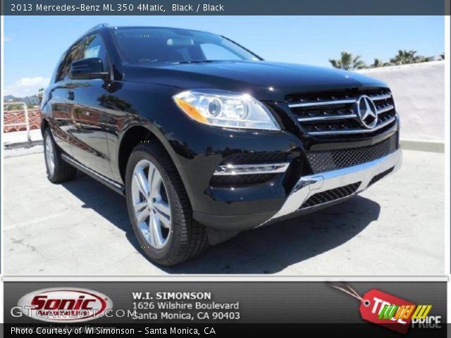 2013 Mercedes-Benz ML 350 4Matic in Black
