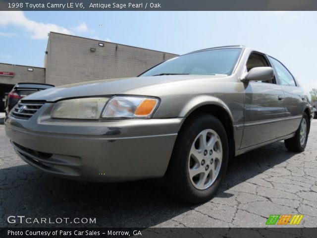 1998 Toyota Camry LE V6 in Antique Sage Pearl