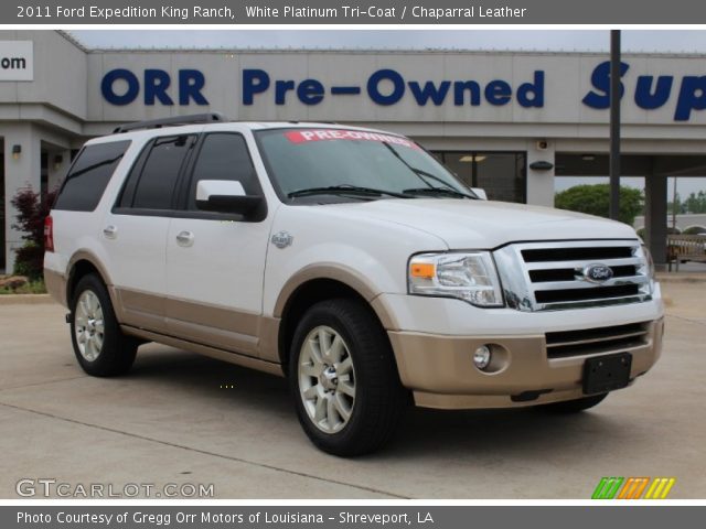 2011 Ford Expedition King Ranch in White Platinum Tri-Coat