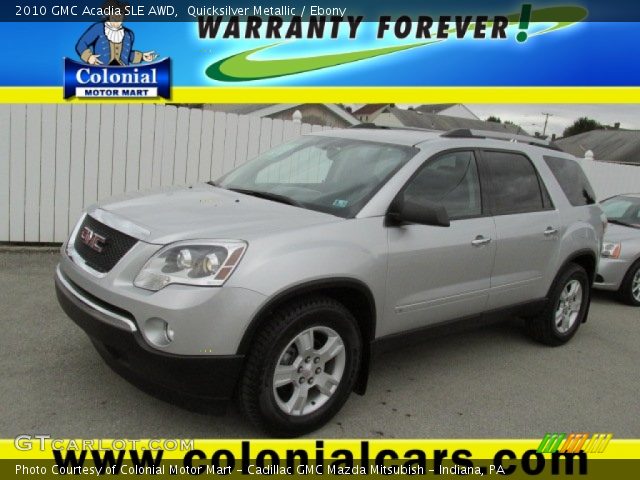 2010 GMC Acadia SLE AWD in Quicksilver Metallic