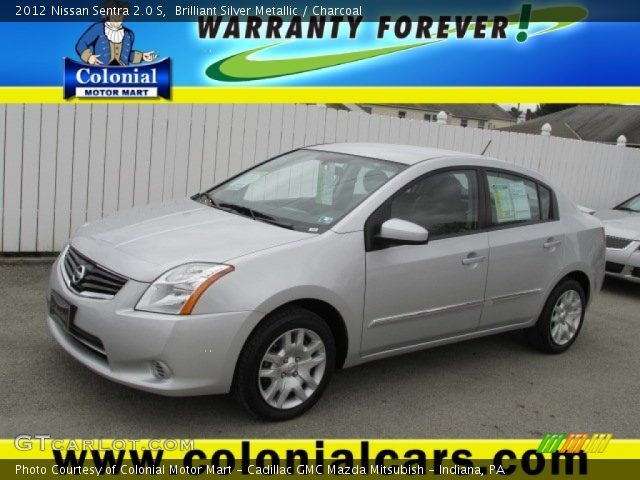 2012 Nissan Sentra 2.0 S in Brilliant Silver Metallic