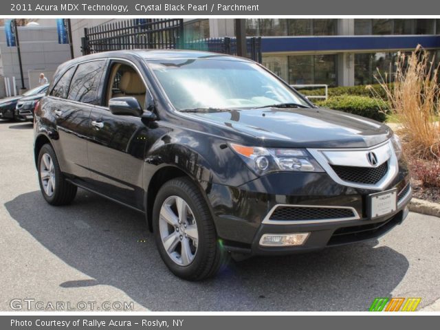 2011 Acura MDX Technology in Crystal Black Pearl