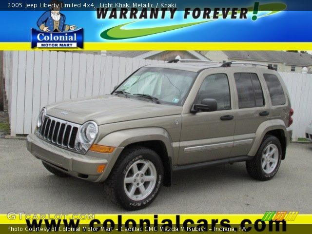2005 Jeep Liberty Limited 4x4 in Light Khaki Metallic