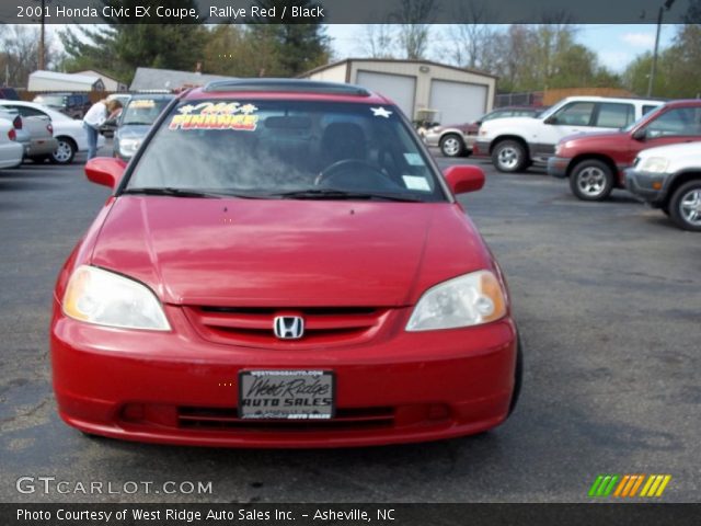 Red honda civic coupe 2001