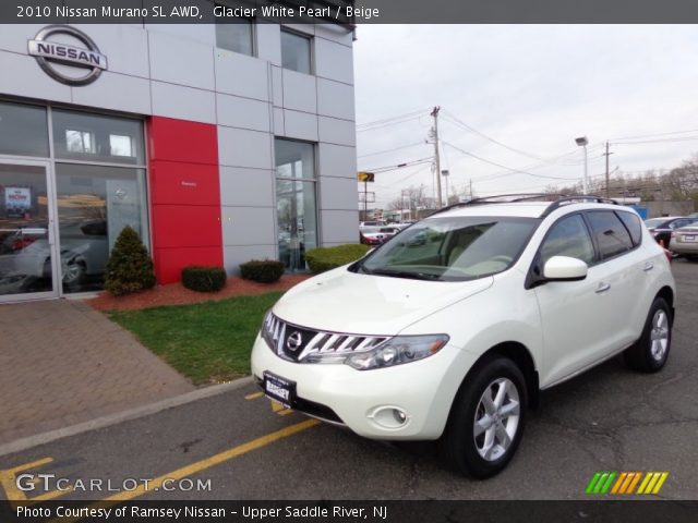 2010 Nissan Murano SL AWD in Glacier White Pearl