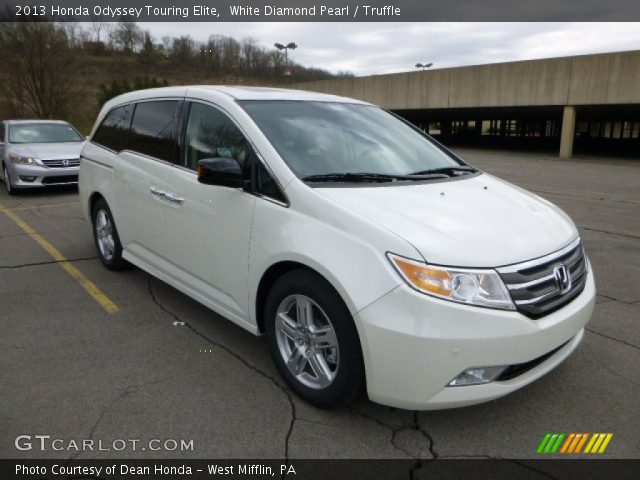2013 Honda Odyssey Touring Elite in White Diamond Pearl