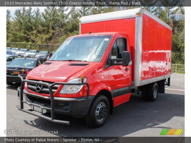2010 Mercedes-Benz Sprinter 3500 Chassis Moving Truck in Flame Red