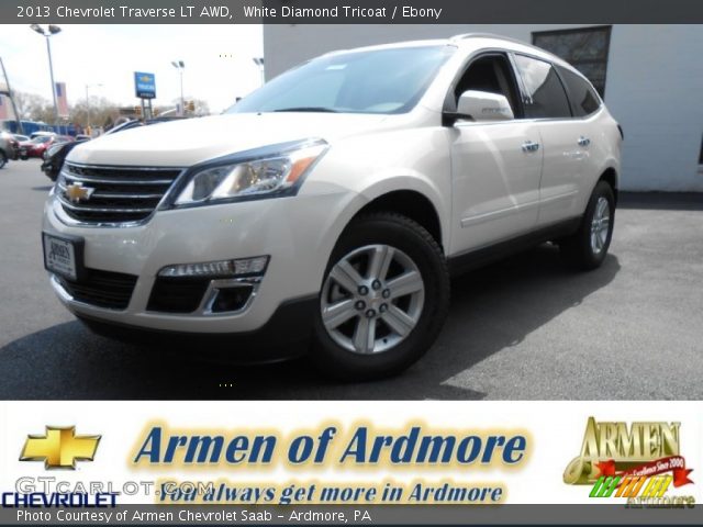 2013 Chevrolet Traverse LT AWD in White Diamond Tricoat