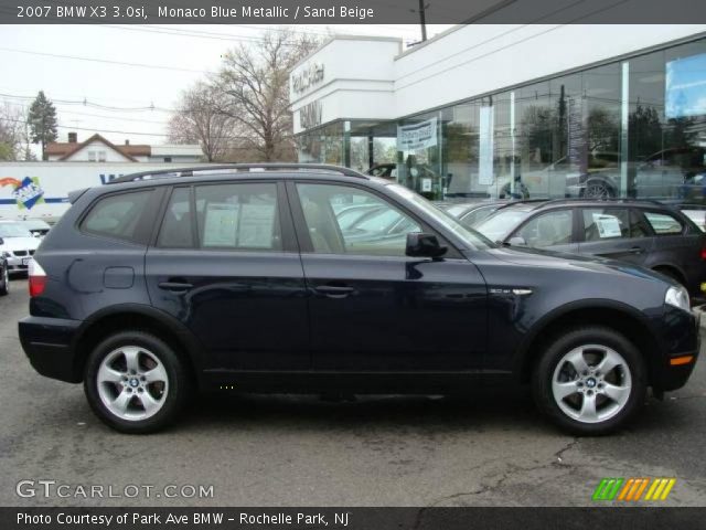 2007 BMW X3 3.0si in Monaco Blue Metallic