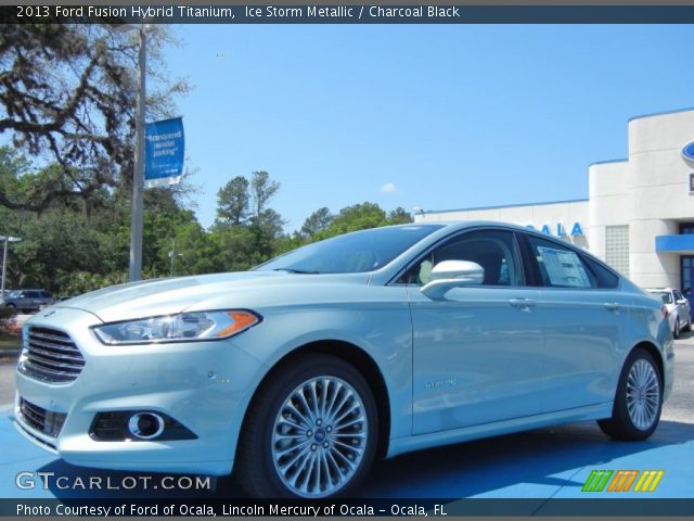 2013 Ford Fusion Hybrid Titanium in Ice Storm Metallic