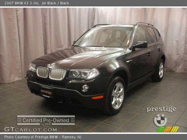 2007 BMW X3 3.0si in Jet Black