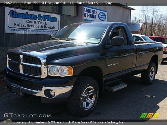 2002 Dodge Ram 1500 SLT Regular Cab 4x4 in Black