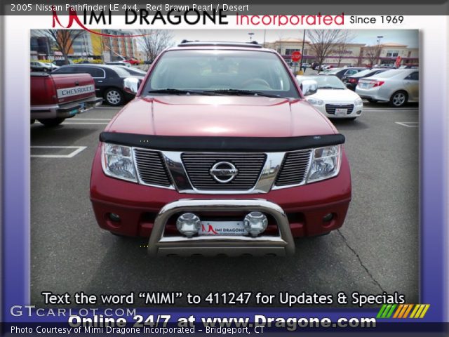 2005 Nissan Pathfinder LE 4x4 in Red Brawn Pearl