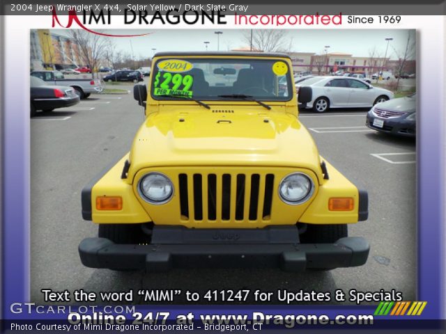 2004 Jeep Wrangler X 4x4 in Solar Yellow