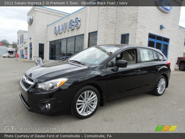 2012 Subaru Impreza 2.0i Premium 5 Door in Obsidian Black Pearl