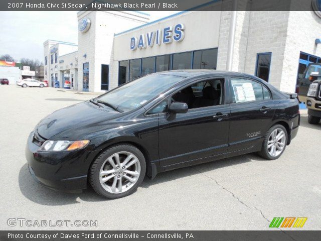 2007 Honda Civic Si Sedan in Nighthawk Black Pearl