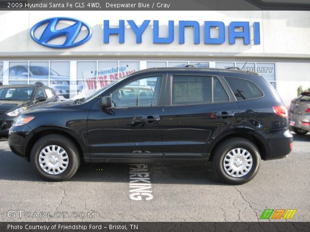 2009 Hyundai Santa Fe GLS 4WD in Deepwater Blue