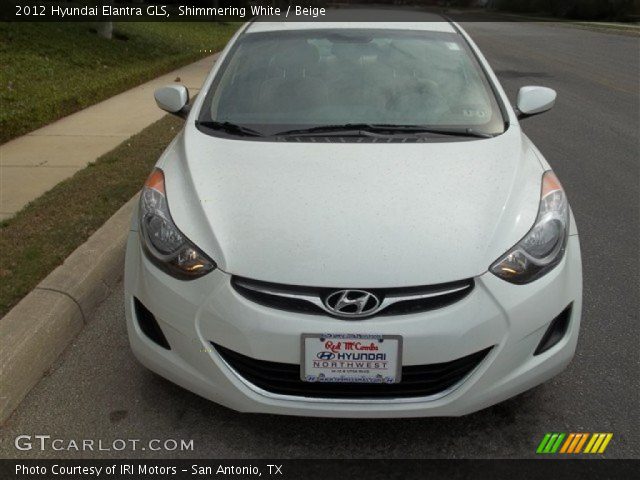 2012 Hyundai Elantra GLS in Shimmering White