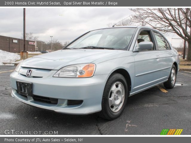 2003 Honda Civic Hybrid Sedan in Opal Silver Blue Metallic