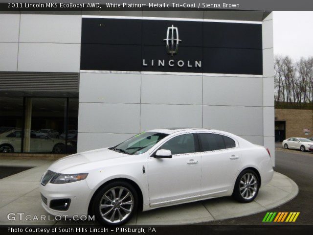 2011 Lincoln MKS EcoBoost AWD in White Platinum Metallic Tri-Coat