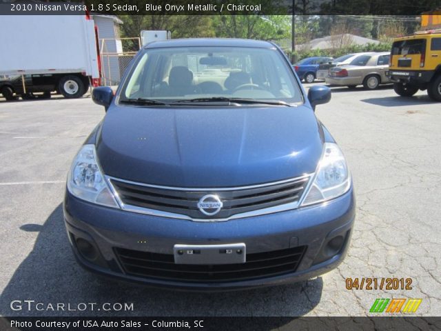 2010 Nissan Versa 1.8 S Sedan in Blue Onyx Metallic