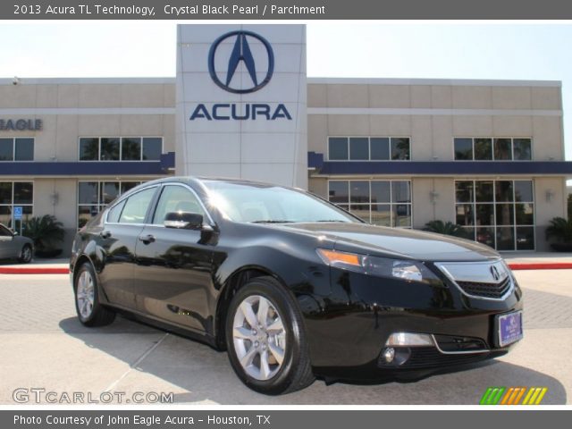 2013 Acura TL Technology in Crystal Black Pearl