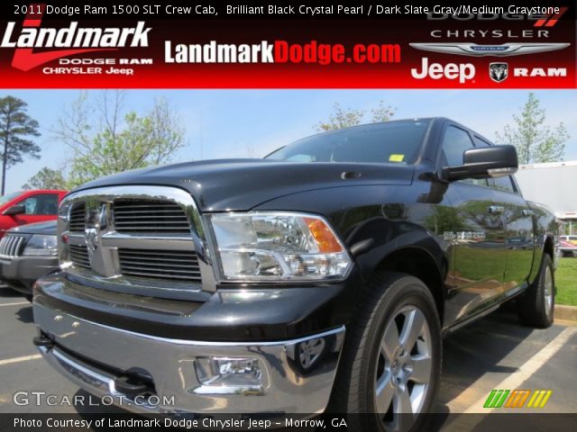 2011 Dodge Ram 1500 SLT Crew Cab in Brilliant Black Crystal Pearl