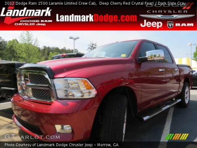 2012 Dodge Ram 1500 Laramie Limited Crew Cab in Deep Cherry Red Crystal Pearl