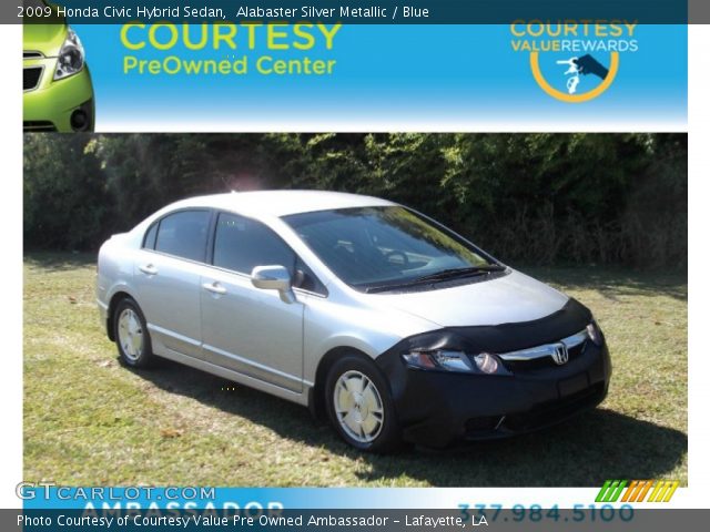 2009 Honda Civic Hybrid Sedan in Alabaster Silver Metallic