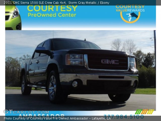 2011 GMC Sierra 1500 SLE Crew Cab 4x4 in Storm Gray Metallic