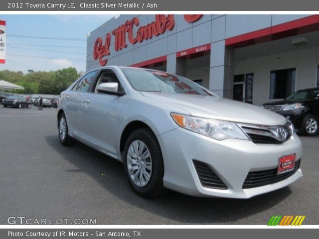 2012 Toyota Camry LE in Classic Silver Metallic