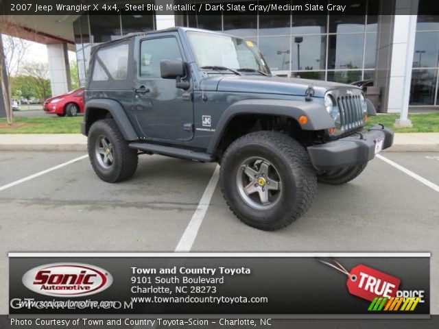 2007 Jeep Wrangler X 4x4 in Steel Blue Metallic